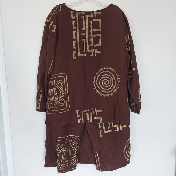 ASHRO Skirt & Tunic Top Hobo Rayon Set Size 1X - Picture 5 of 9